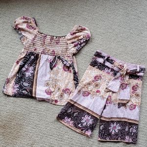 Girls boutique shirt & pants set sz 3